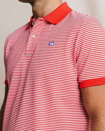 Southern Tide Striped Skipjack Polo For Men