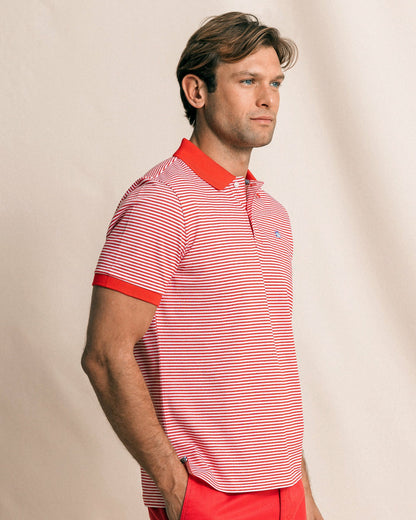 Southern Tide Striped Skipjack Polo For Men