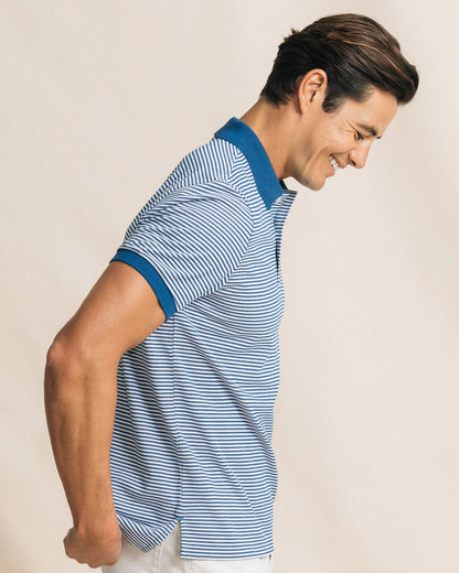 Southern Tide Striped Skipjack Polo For Men