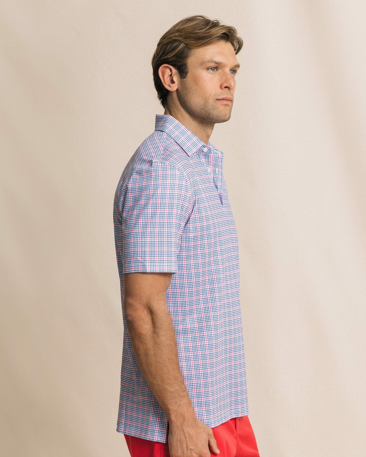 Southern Tide Driver Surfside Retreat Plaid Polo For Men
