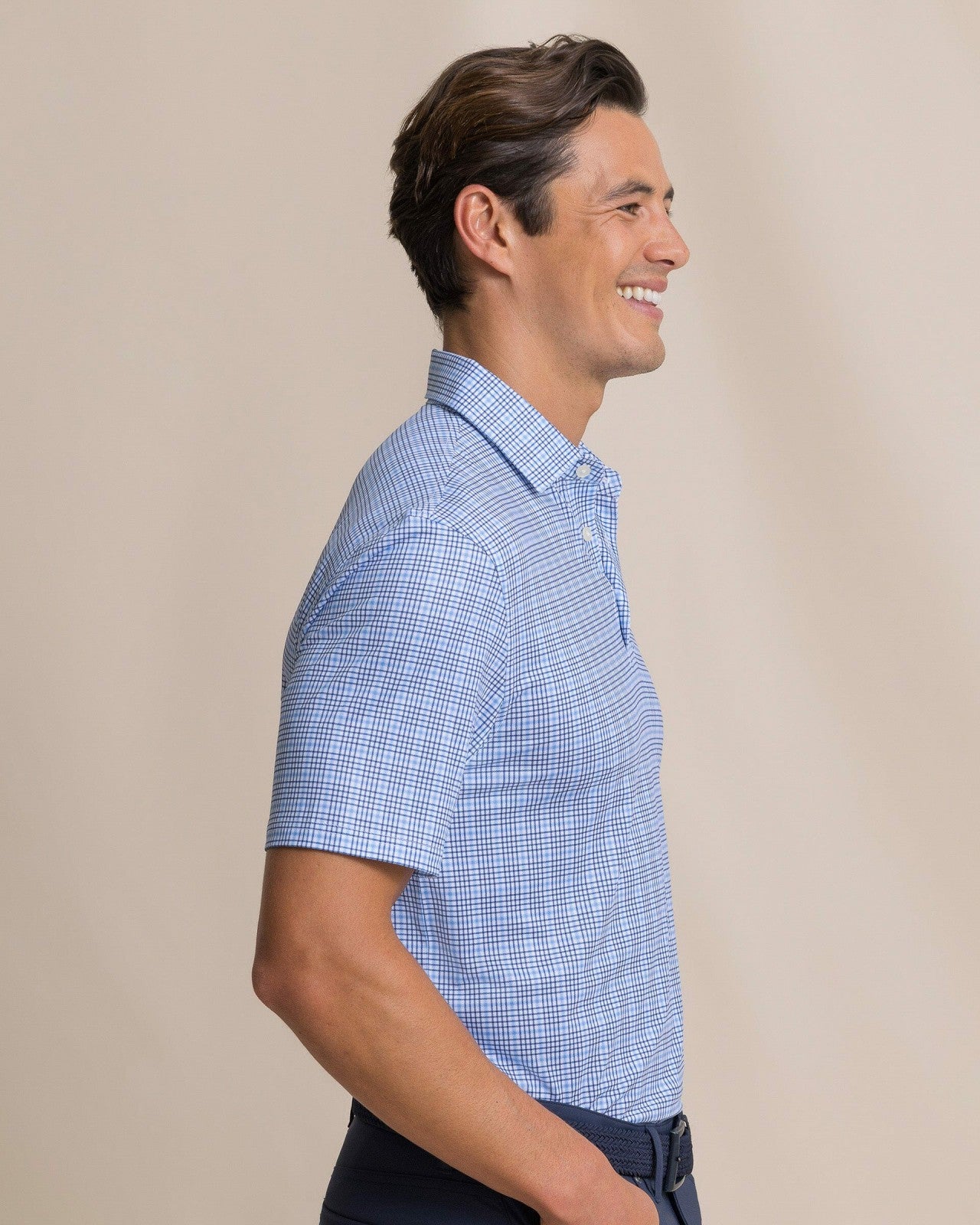 Southern Tide Driver Surfside Retreat Plaid Polo For Men