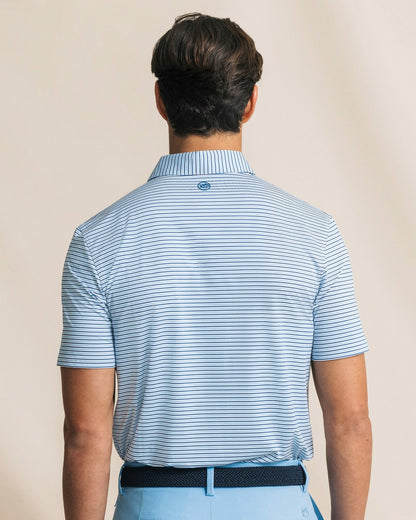 Southern Tide Pelican Landing Stripe Performance Polo For Men