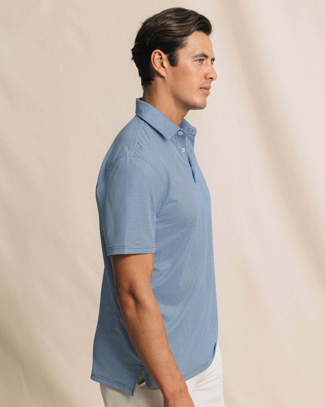 Southern Tide Driver Ocean Vista Printed Polo For Men