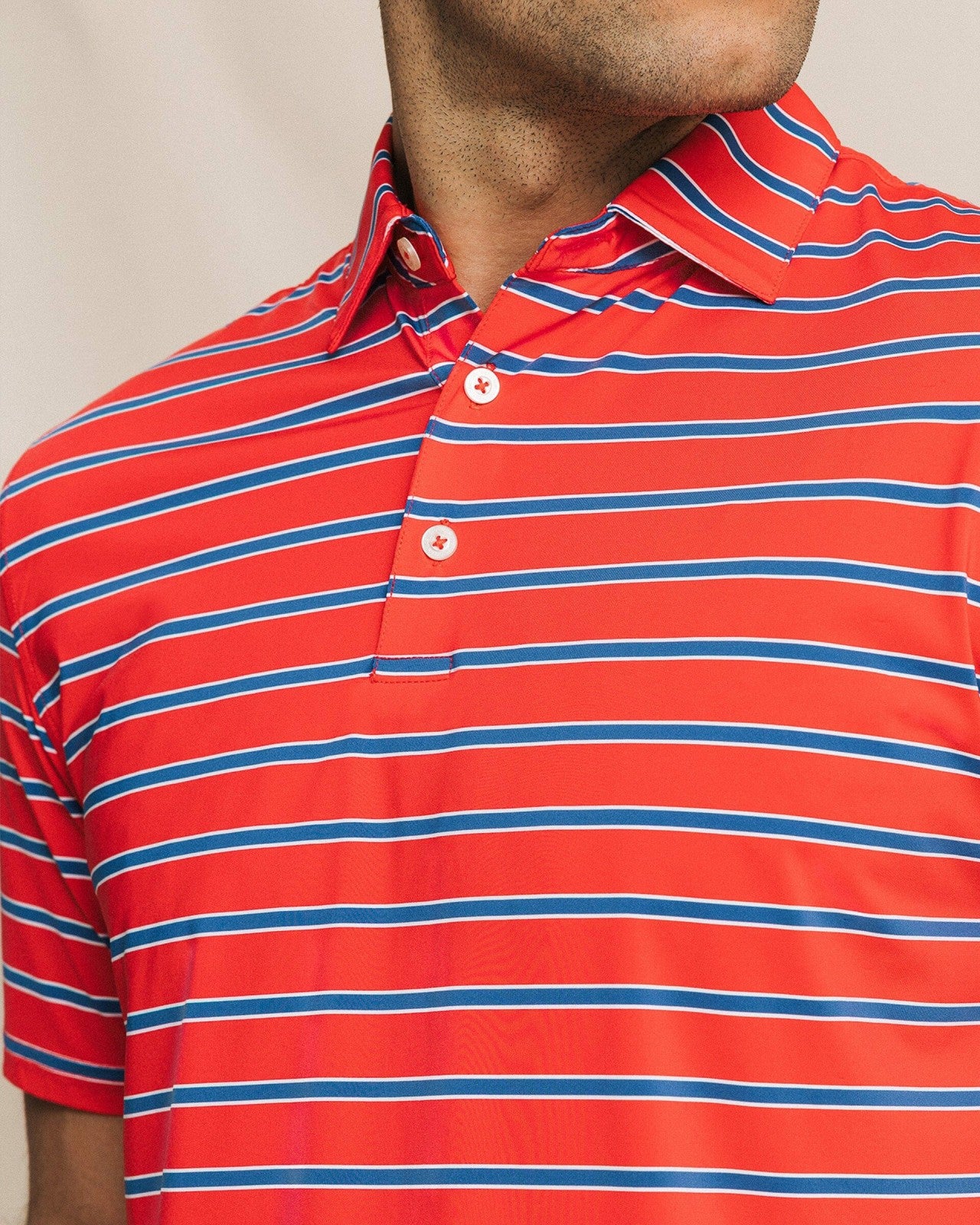Southern Tide Moonlight Bay Stripe Performance Polo For Men