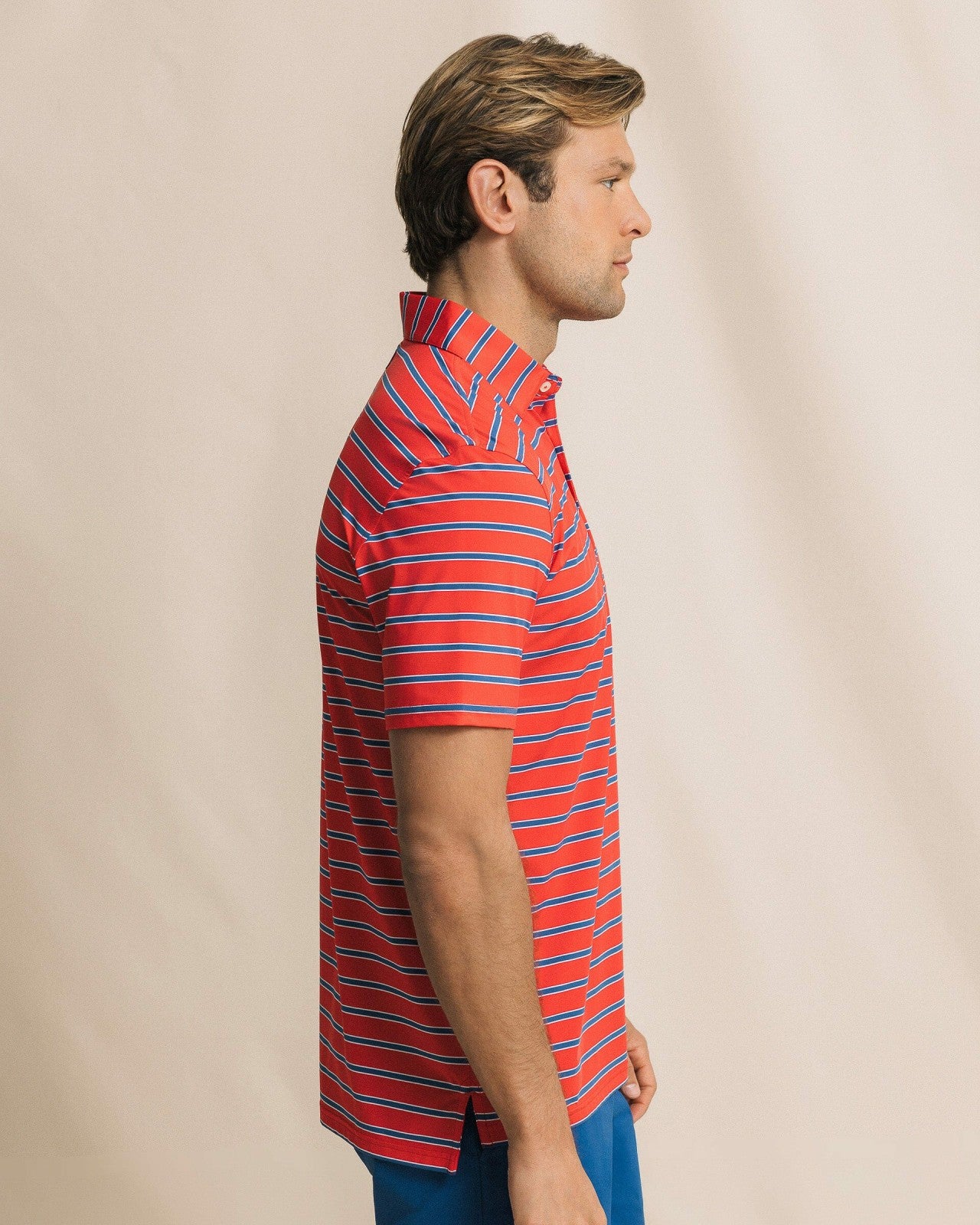 Southern Tide Moonlight Bay Stripe Performance Polo For Men