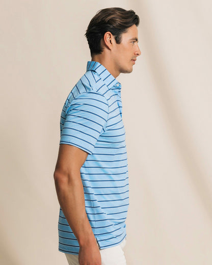 Southern Tide Moonlight Bay Stripe Performance Polo For Men