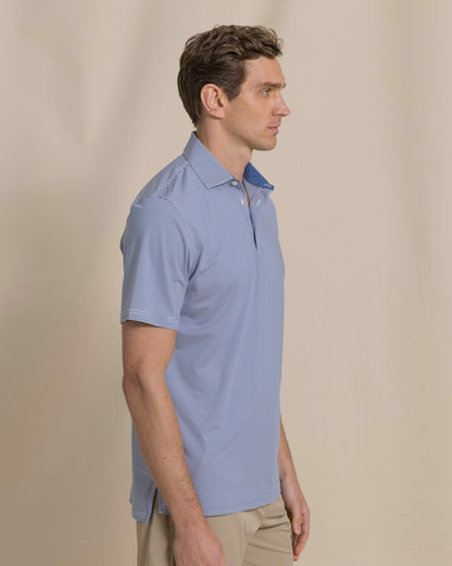 Southern Tide Meadowbrook Stripe Performance Polo For Men