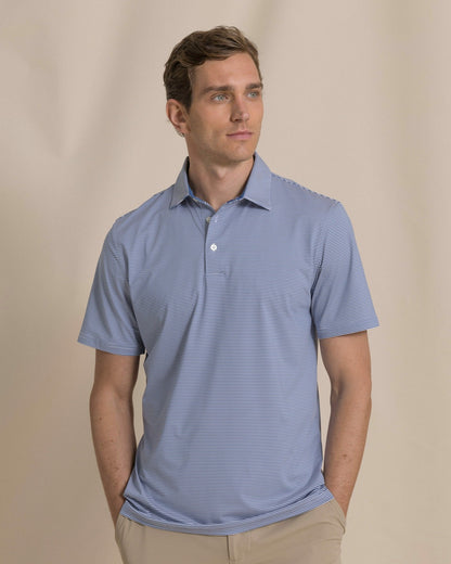 Southern Tide Meadowbrook Stripe Performance Polo For Men