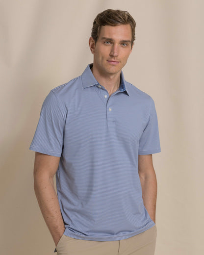 Southern Tide Meadowbrook Stripe Performance Polo For Men