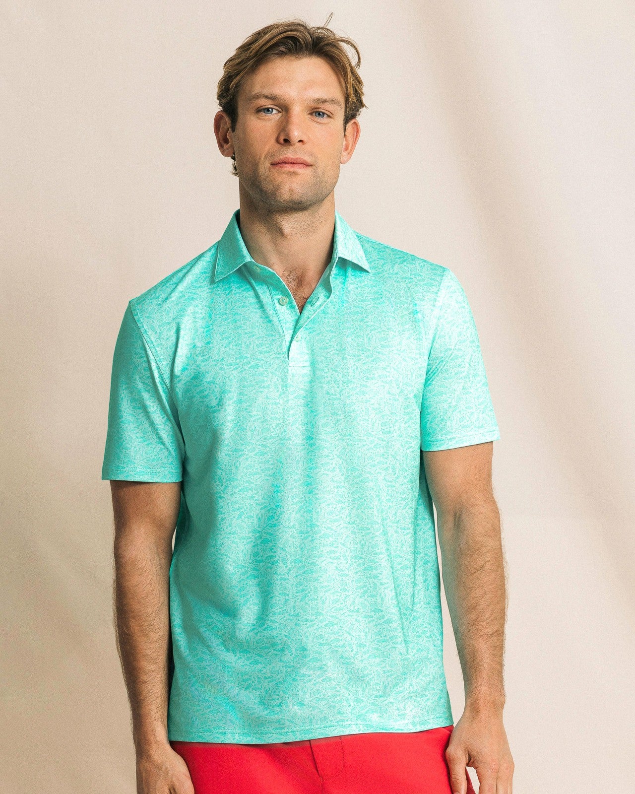 Southern Tide Driver Seawatch Printed Polo For Men
