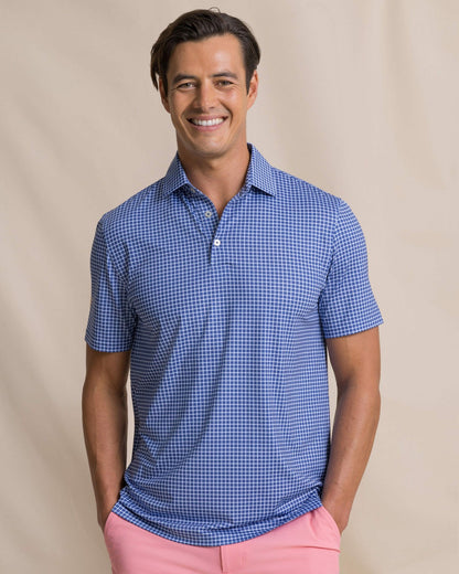 Southern Tide Driver Dunes Edge Plaid Polo For Men