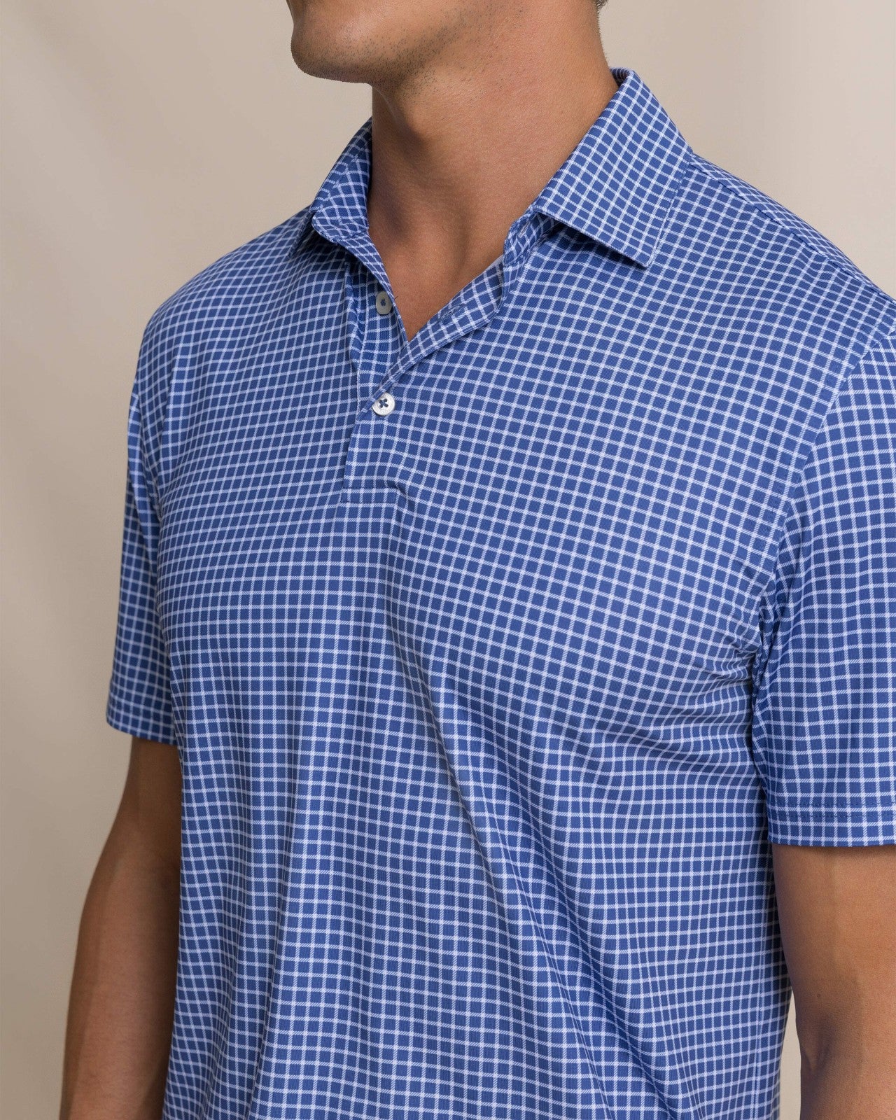 Southern Tide Driver Dunes Edge Plaid Polo For Men