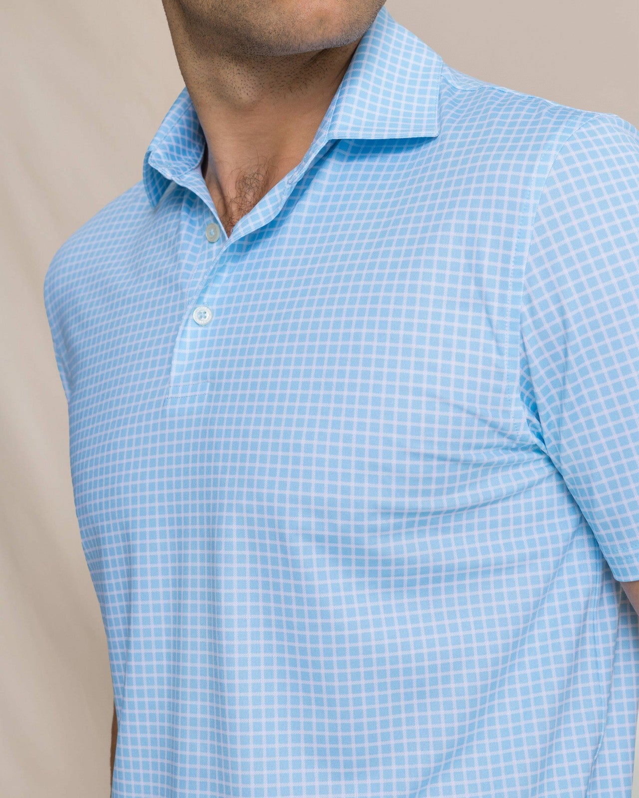 Southern Tide Driver Dunes Edge Plaid Polo For Men