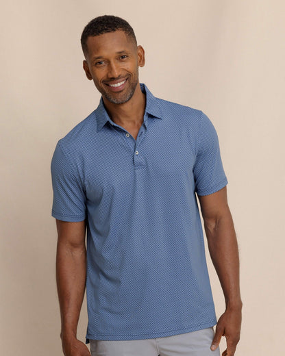 Southern Tide Driver Coastal Geo Printed Polo For Men