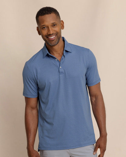 Southern Tide Driver Coastal Geo Printed Polo For Men