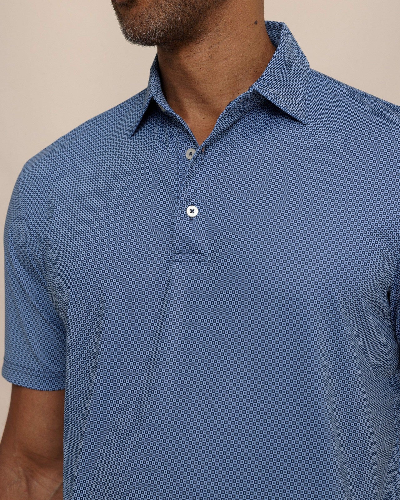 Southern Tide Driver Coastal Geo Printed Polo For Men