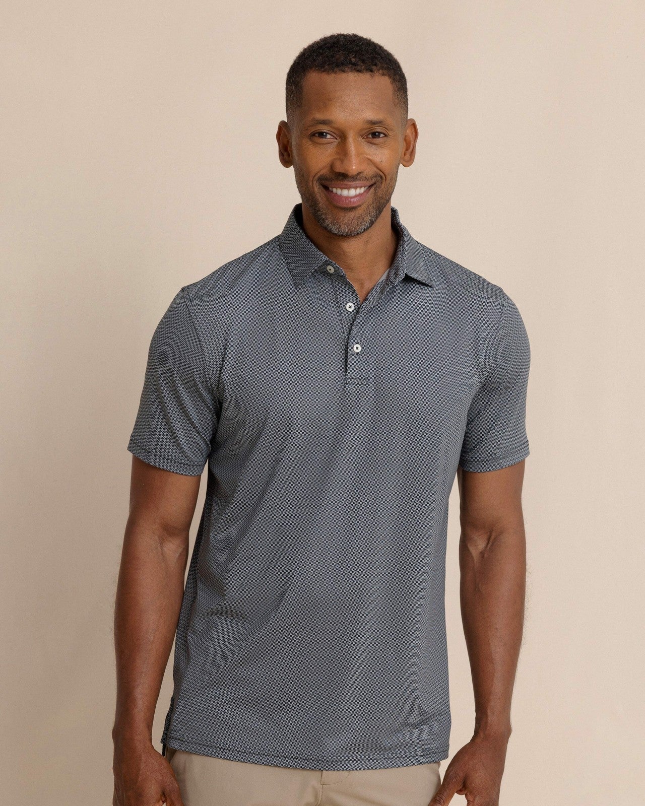 Southern Tide Driver Coastal Geo Printed Polo For Men