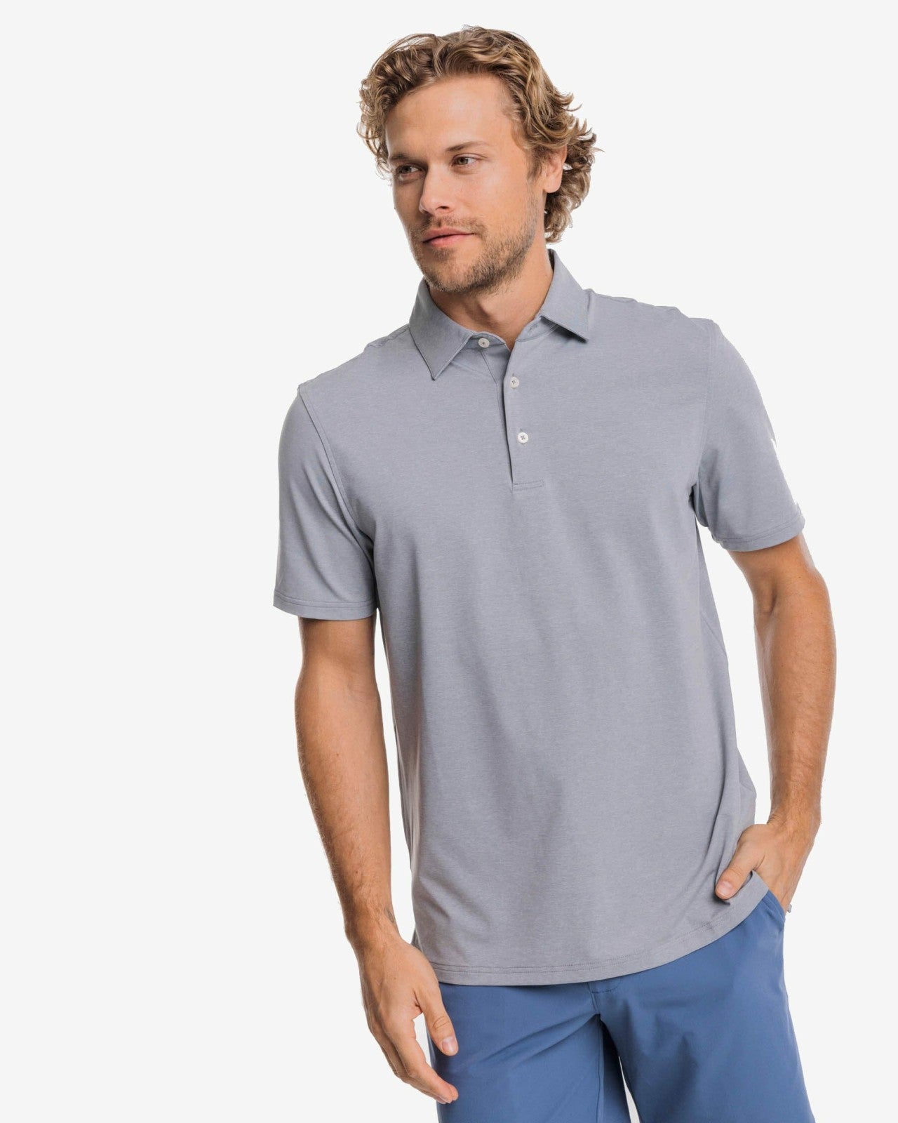 Southern Tide brrr°®-eeze Heather Performance Polo Shirt For Men