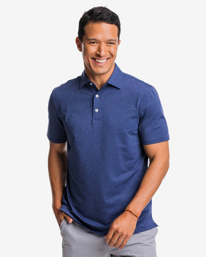 Southern Tide brrr°®-eeze Heather Performance Polo Shirt For Men