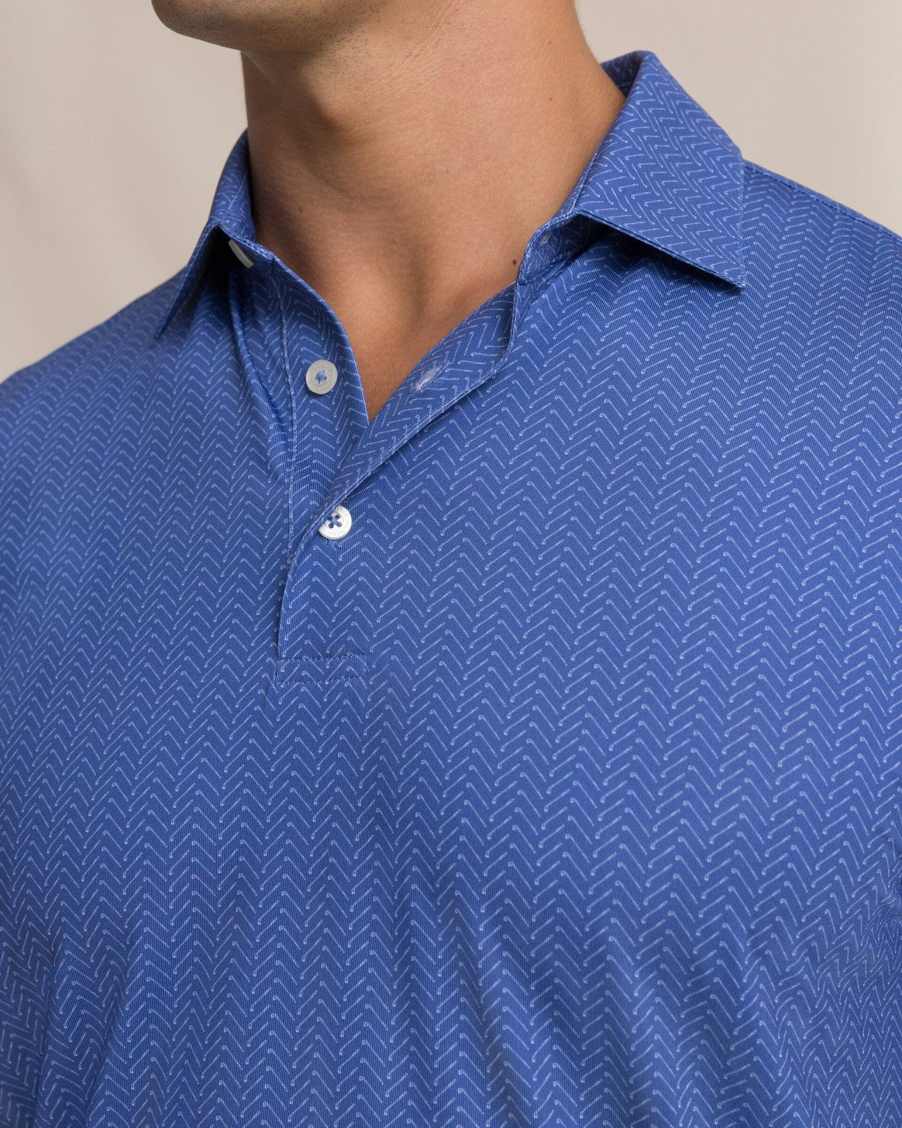 Southern Tide Driver Raise The Par Printed Polo For Men