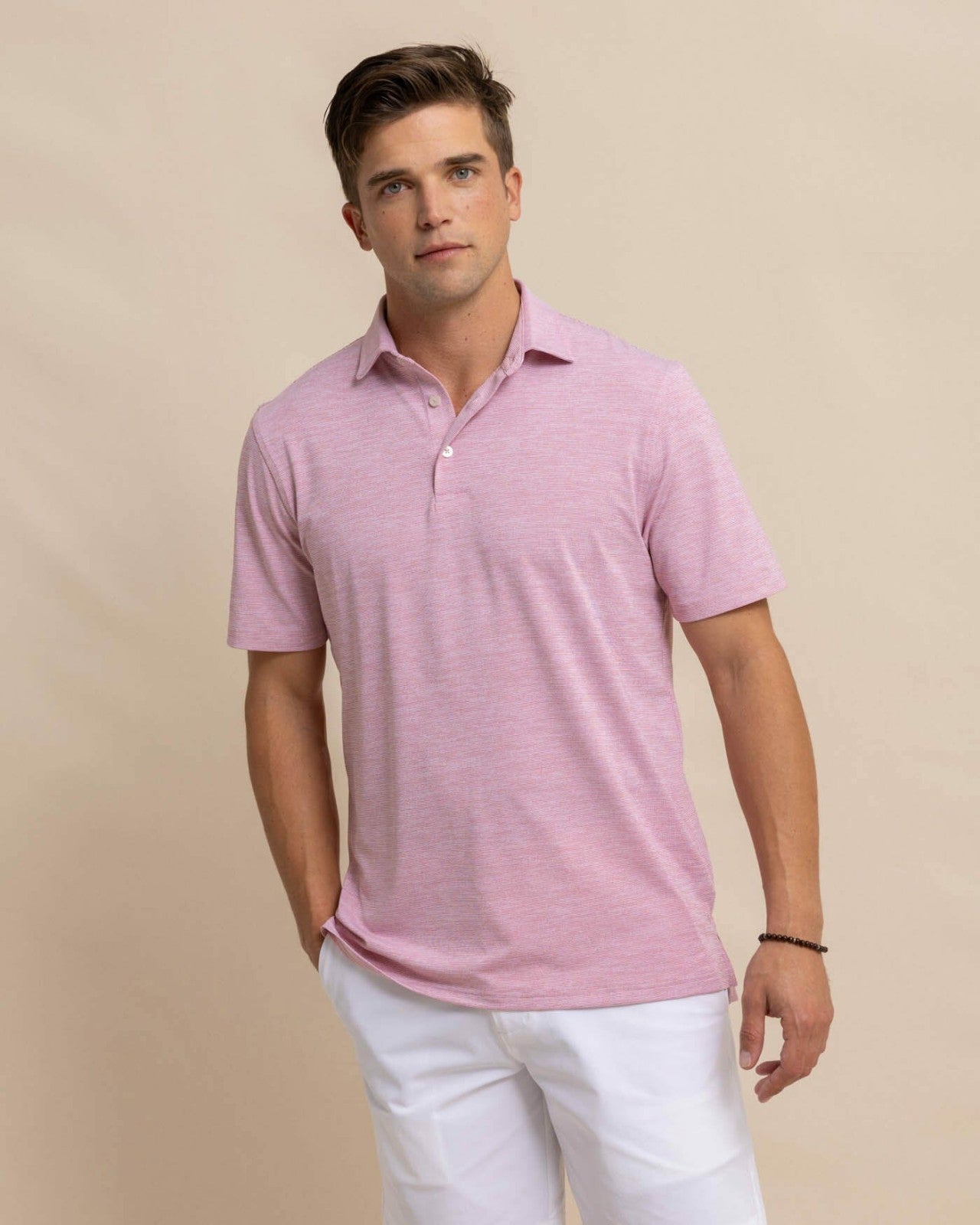 Southern Tide Team Colors Driver Spacedye Polo Shirt For Men
