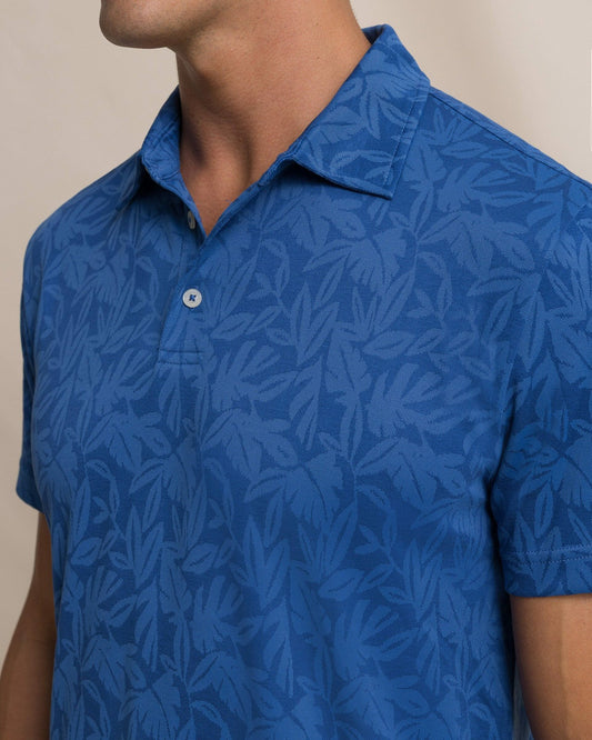 Southern Tide Island Fronds Jacquard Polo For Men