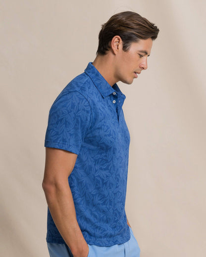 Southern Tide Island Fronds Jacquard Polo For Men