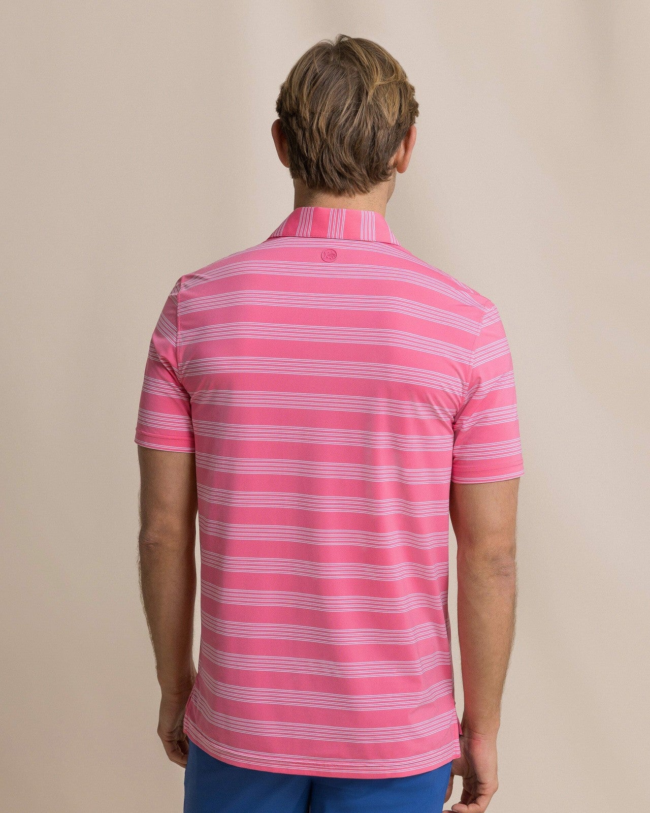 Southern Tide Dune Crest Stripe Performance Polo For Men