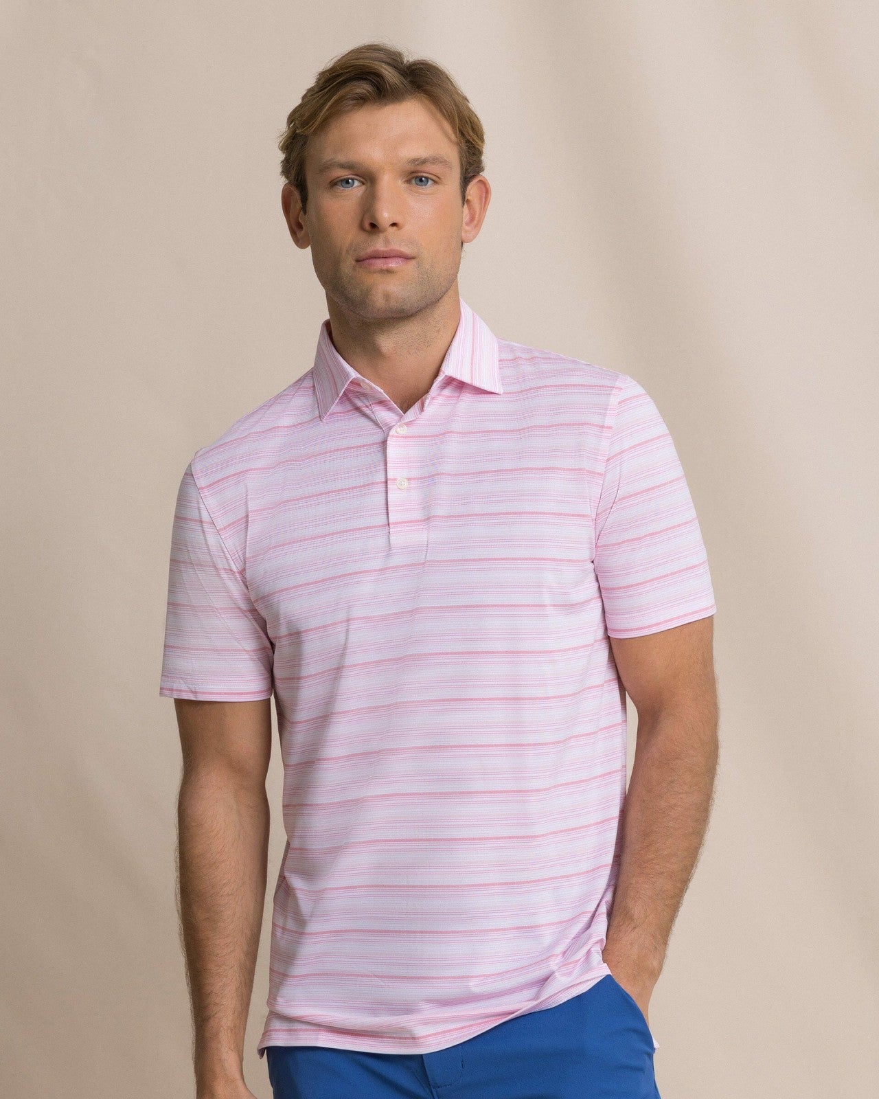 Southern Tide Driver Wild Winds Stripe Polo For Men|Sale