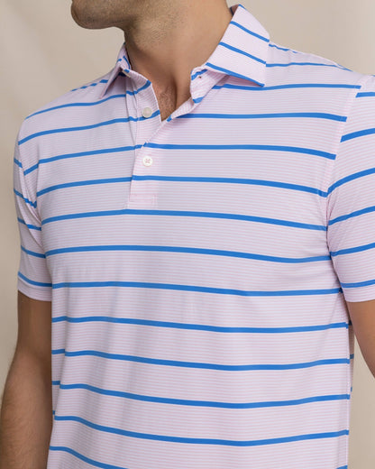 Southern Tide Core Sound Stripe Performance Polo For Men|Sale