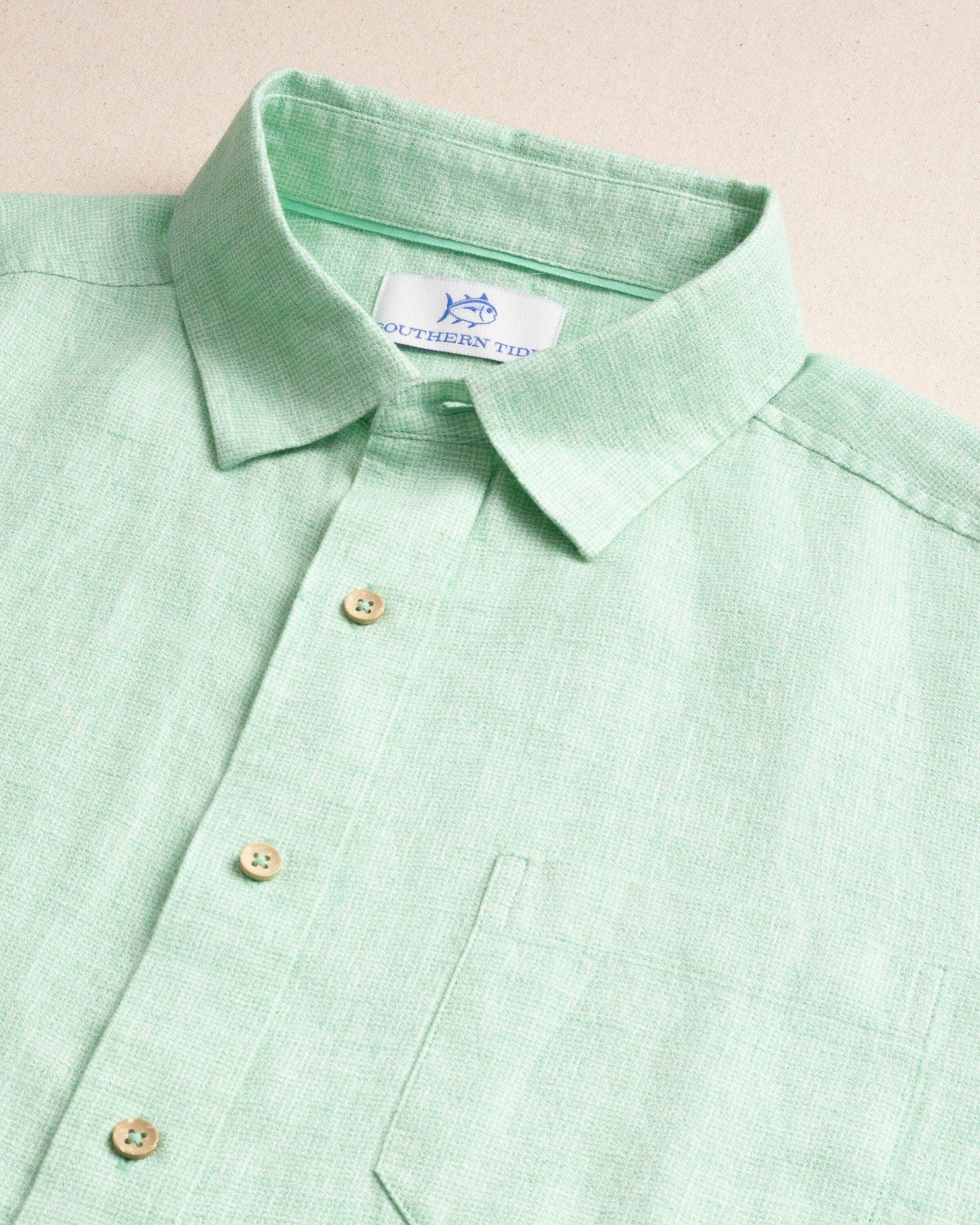 Southern Tide Gulf View Short Sleeve Sport Shirt For Men