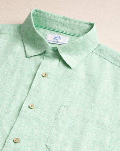 Southern Tide Gulf View Short Sleeve Sport Shirt For Men