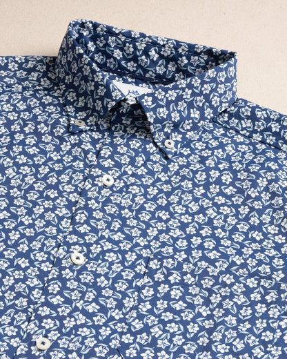 Southern Tide Island Infusion Short Sleeve Sport Shirt For Men