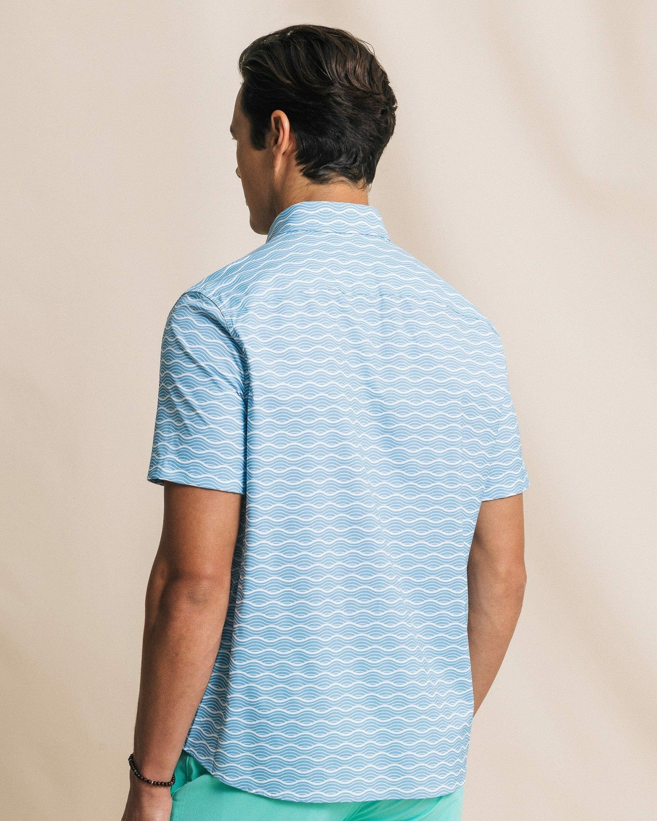 Southern Tide Ocean Echo Short Sleeve Sport Shirt For Men