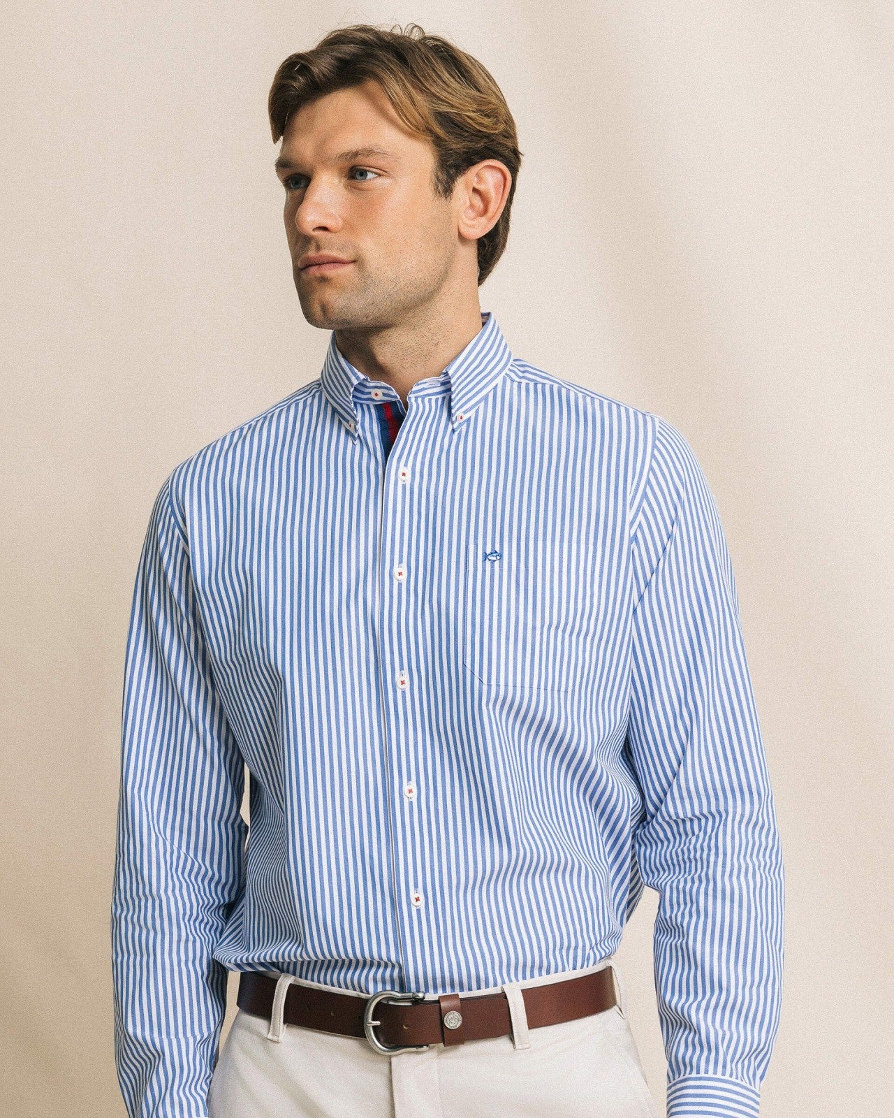 Southern Tide Gulfstream Stripe Sport Shirt For Men