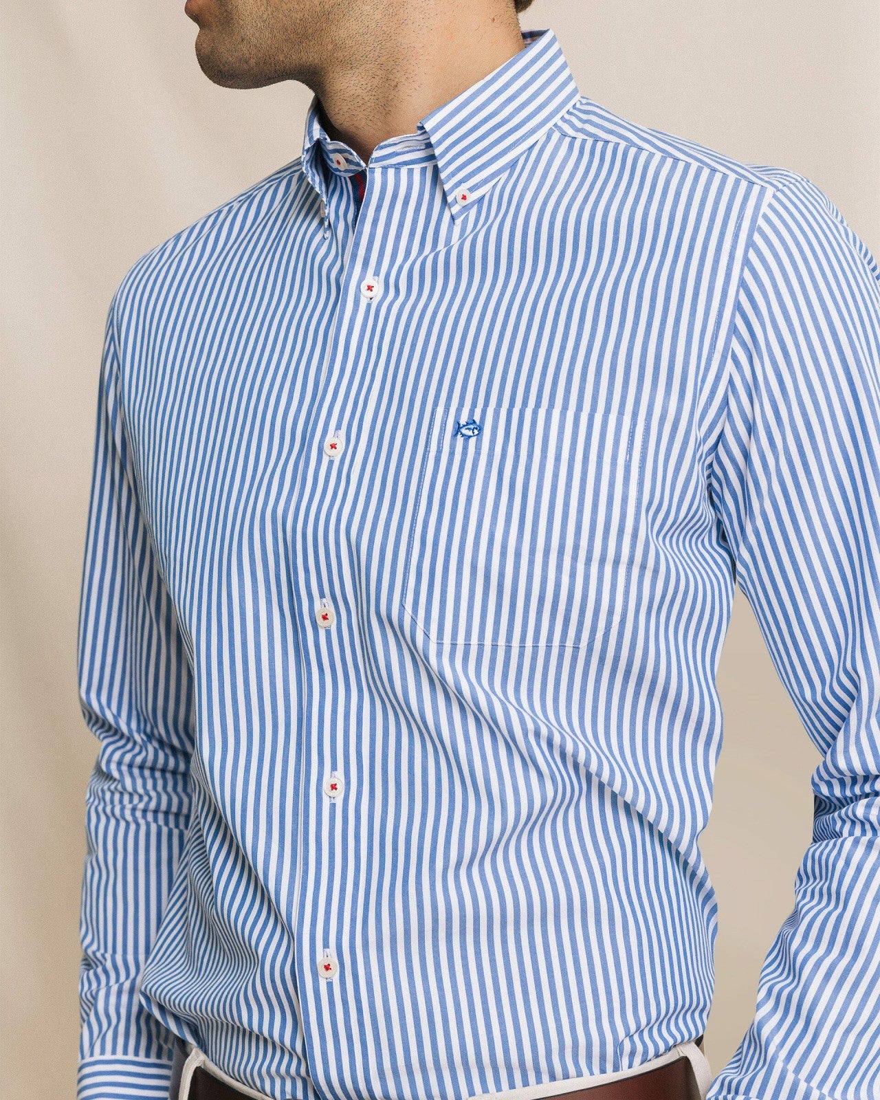 Southern Tide Gulfstream Stripe Sport Shirt For Men