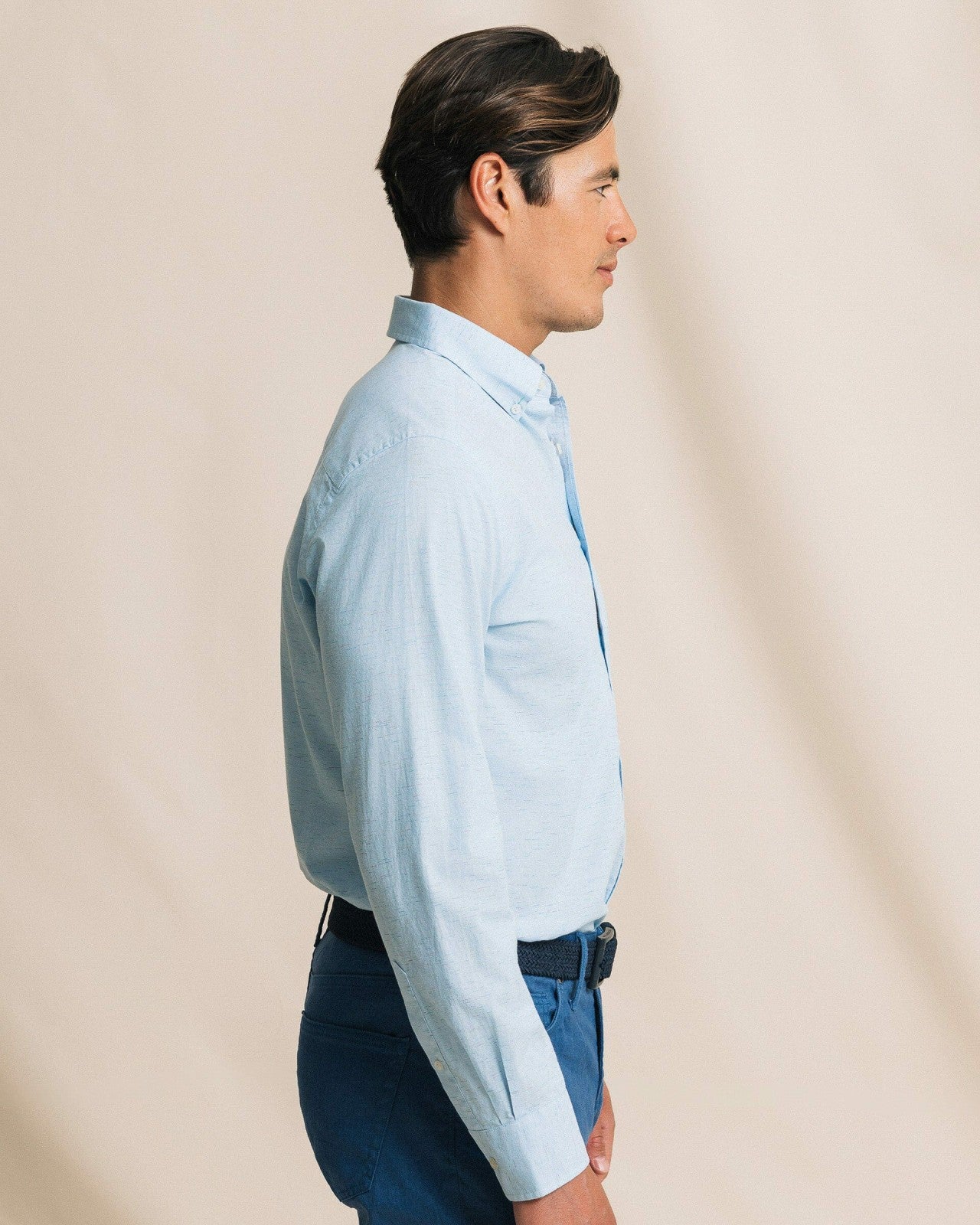 Southern Tide Ocean Mist Slub Sport Shirt For Men