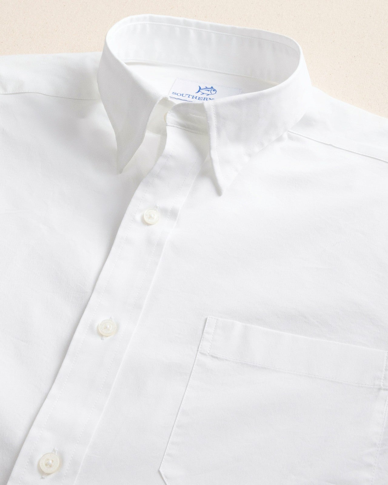Southern Tide Charleston Overbrook Solid Long Sleeve Shirt For Men