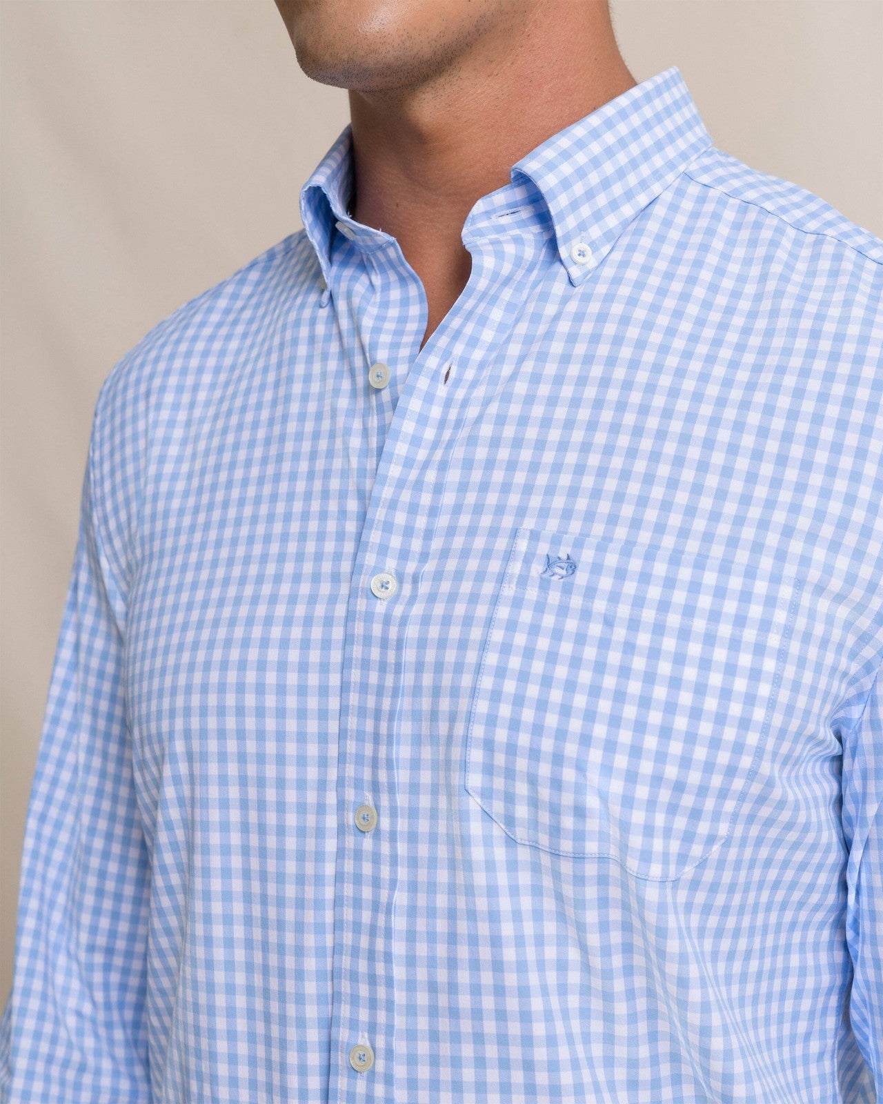 Southern Tide Nassau Gingham Coastal Breeze® Sport Shirt For Men