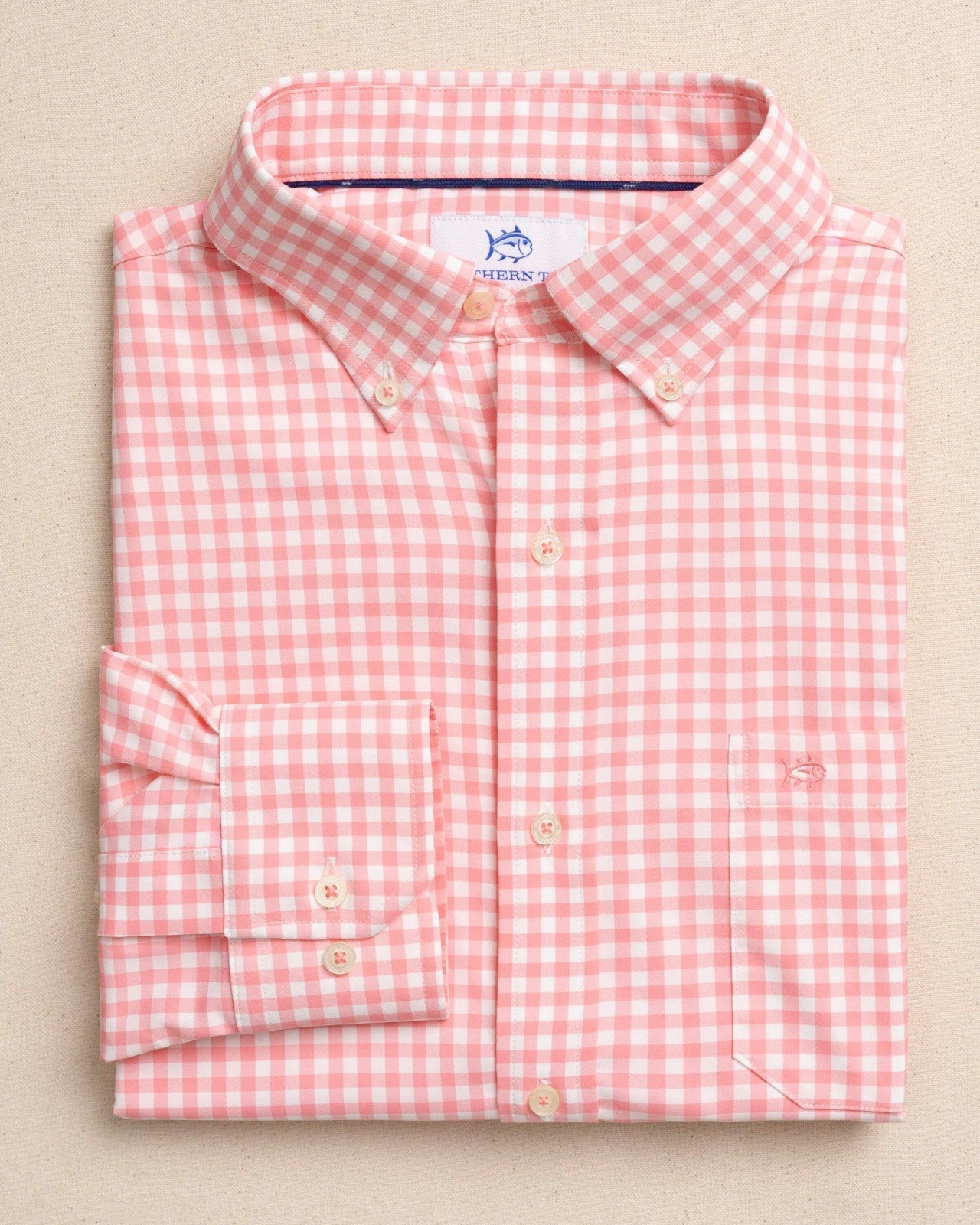 Southern Tide Nassau Gingham Coastal Breeze® Sport Shirt For Men