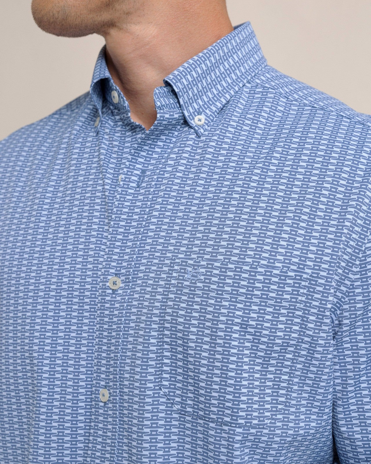 Southern Tide Pop Lock and Dock It Intercoastal Sport Shirt For Men