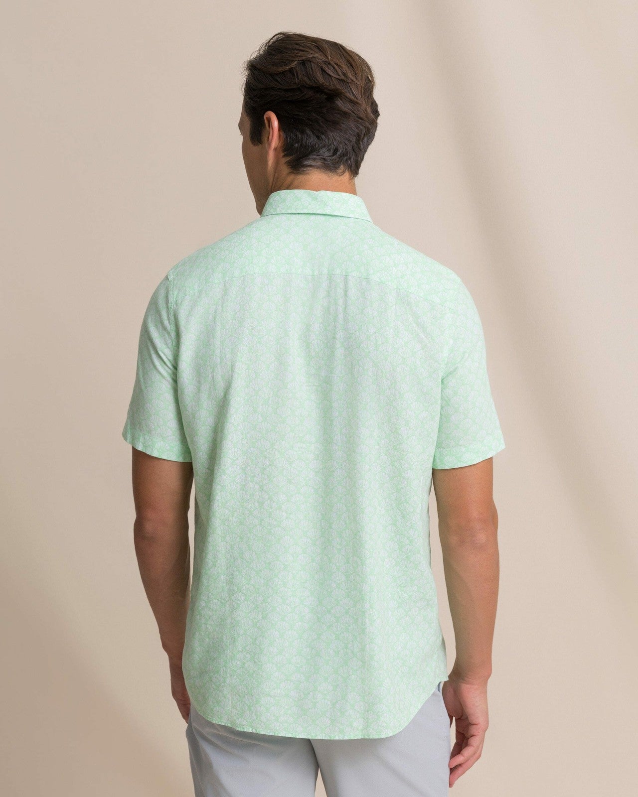 Southern Tide Seashell Cove Short Sleeve Sport Shirt For Men|Sale