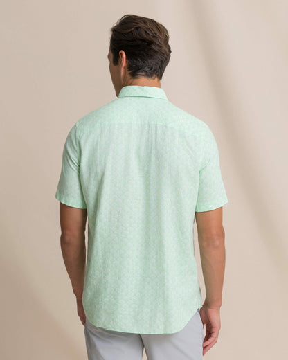 Southern Tide Seashell Cove Short Sleeve Sport Shirt For Men|Sale