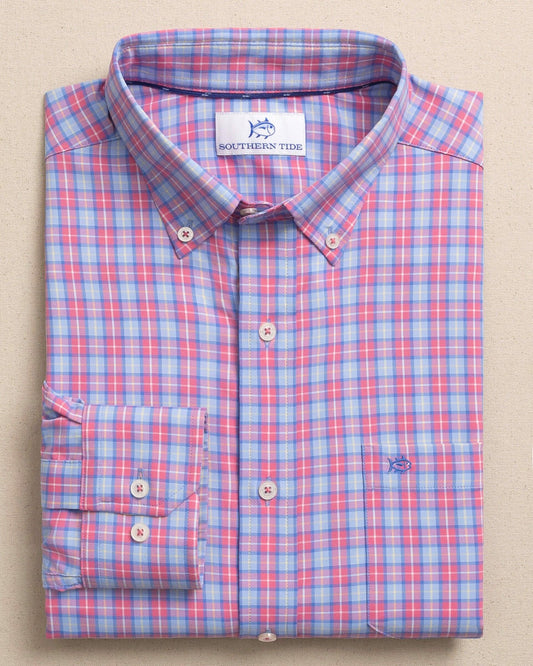 Southern Tide Tortuga Plaid Coastal Breeze® Sport Shirt For Men