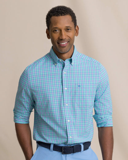 Southern Tide Tortuga Plaid Coastal Breeze® Sport Shirt For Men