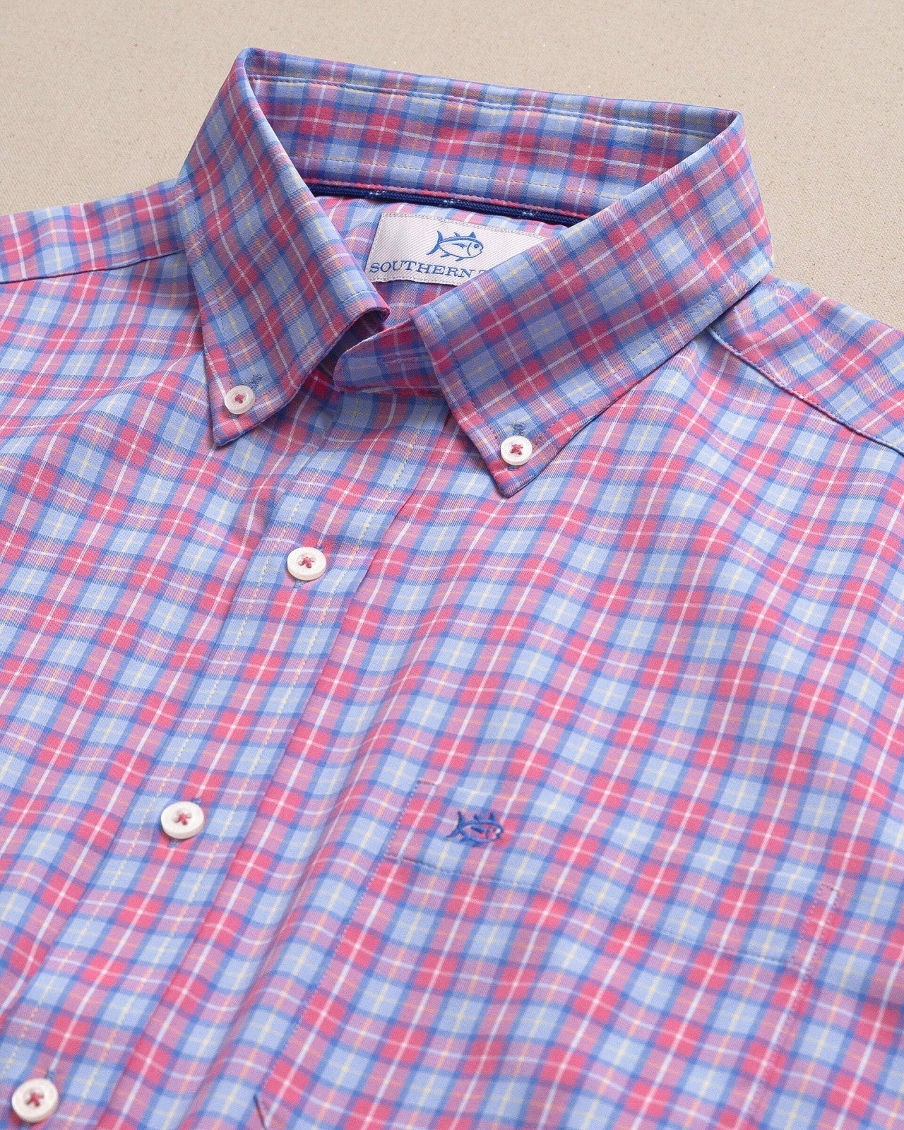 Southern Tide Tortuga Plaid Coastal Breeze® Sport Shirt For Men