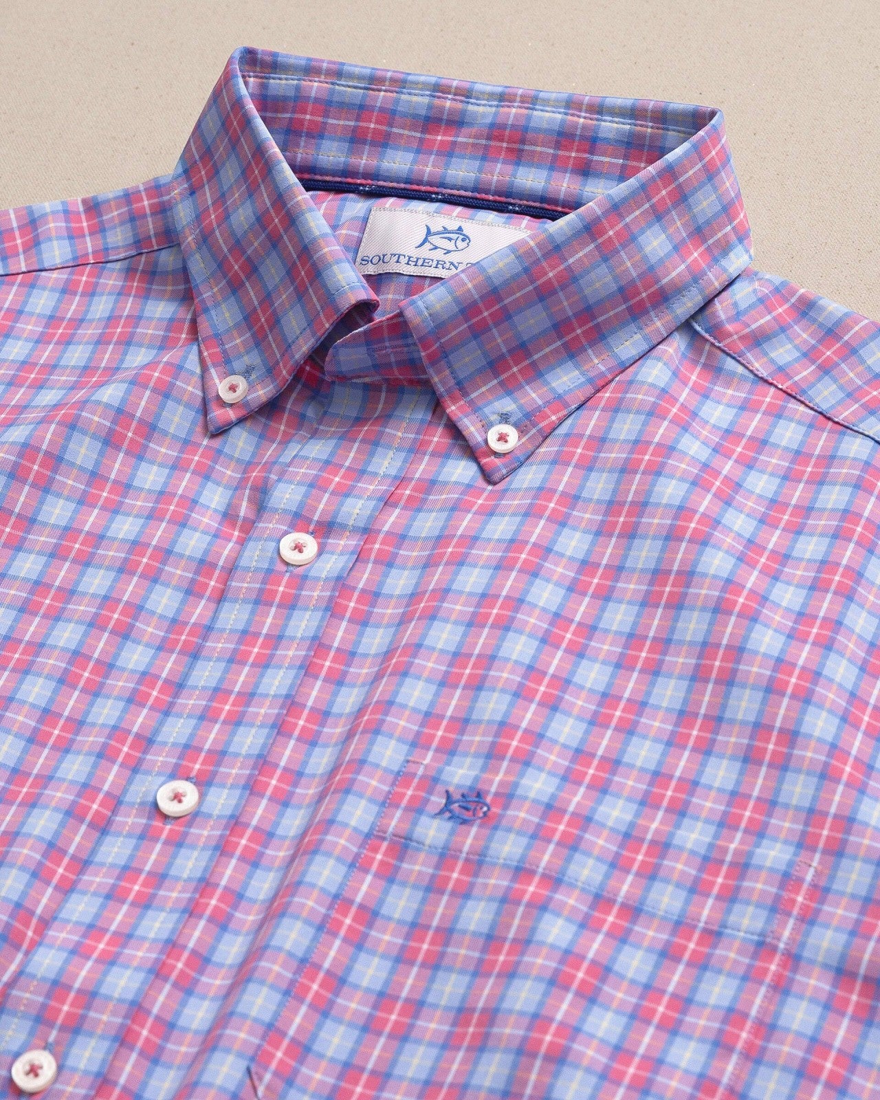 Southern Tide Tortuga Plaid Coastal Breeze® Sport Shirt For Men