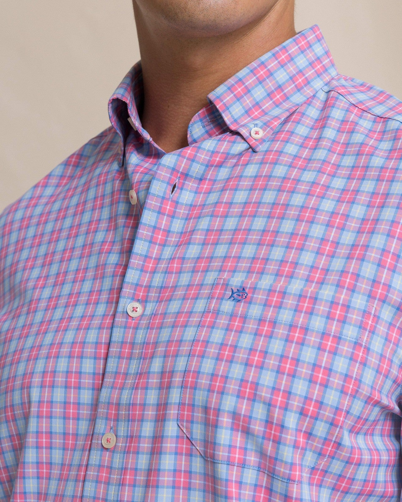 Southern Tide Tortuga Plaid Coastal Breeze® Sport Shirt For Men
