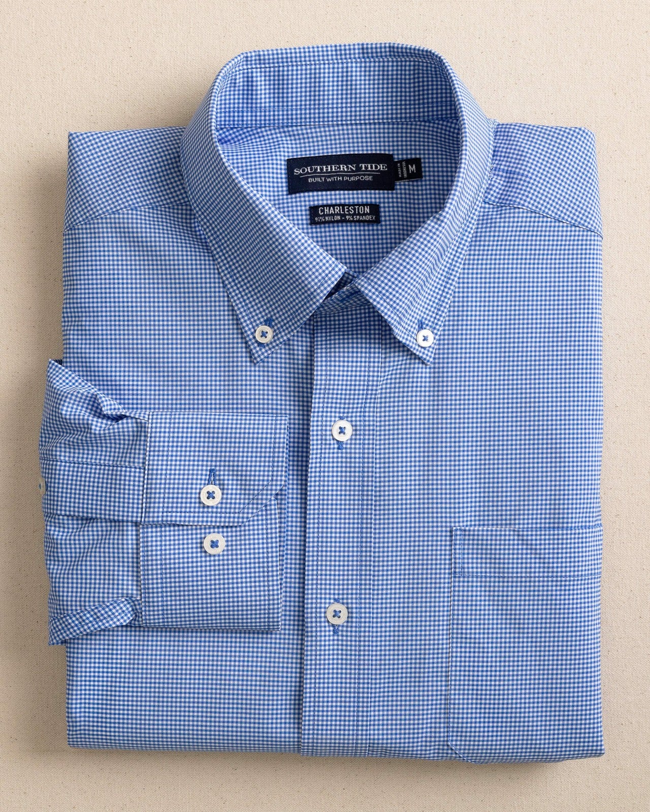 Southern Tide Micro Gingham brrr°® Intercoastal Sport Shirt For Men