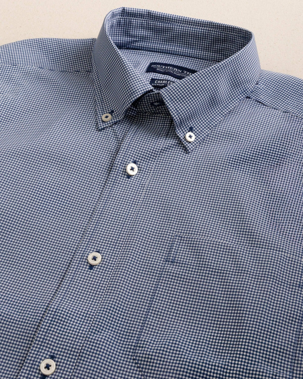 Southern Tide Micro Gingham brrr°® Intercoastal Sport Shirt For Men